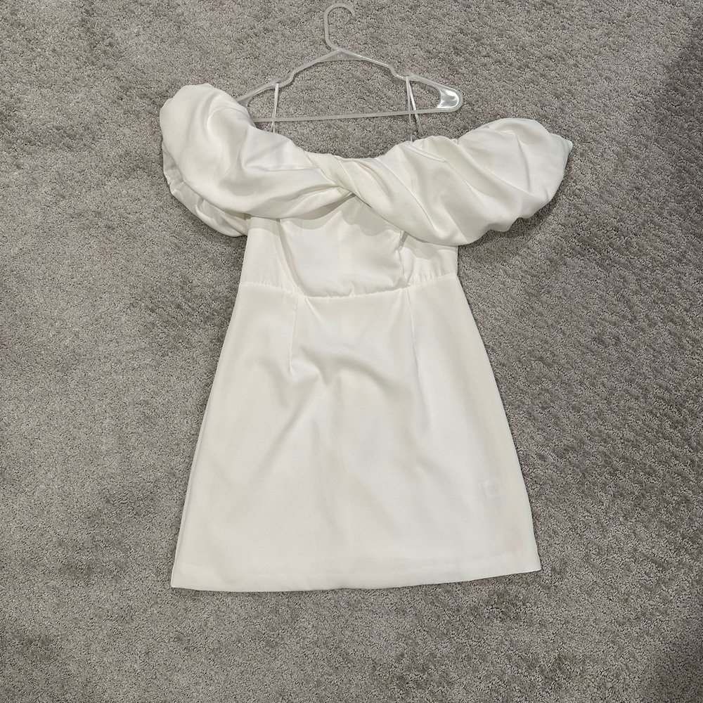 White off the shoulder dress